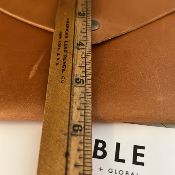Able leather clutch